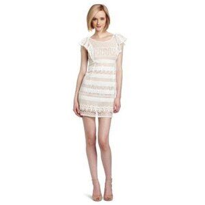 BCBGMaxAzria White Renata Lace Sheeth Dress Size 2